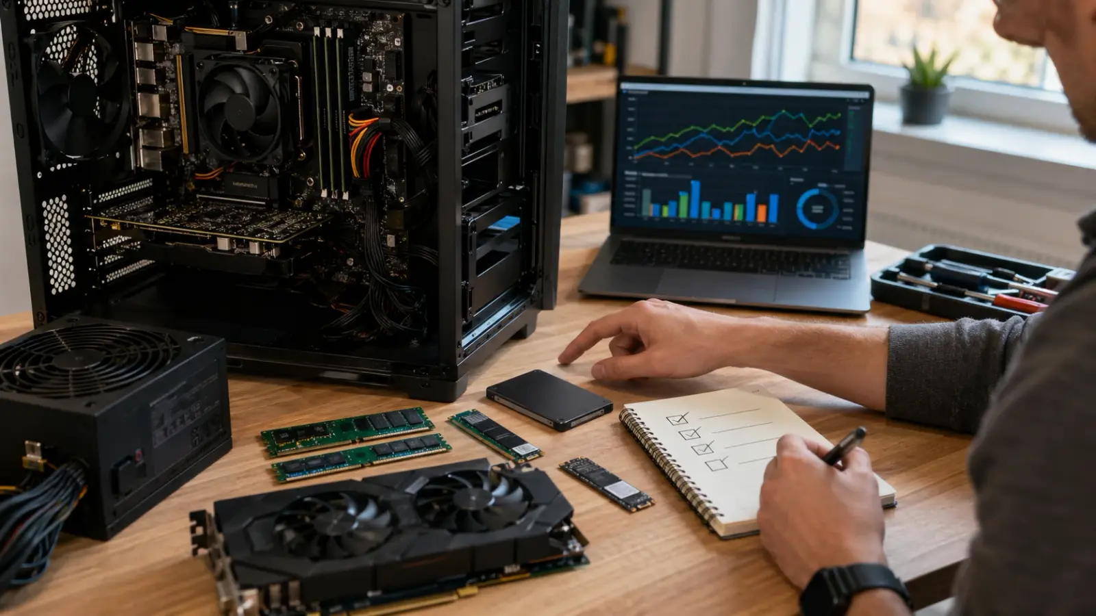 Проверка состояния накопителя моноблока перед заменой на SSD