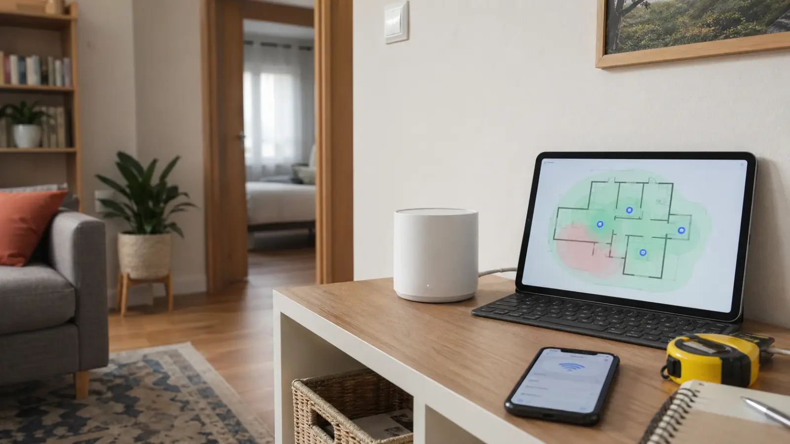 Иллюстрация второй точки доступа Wi-Fi в квартире